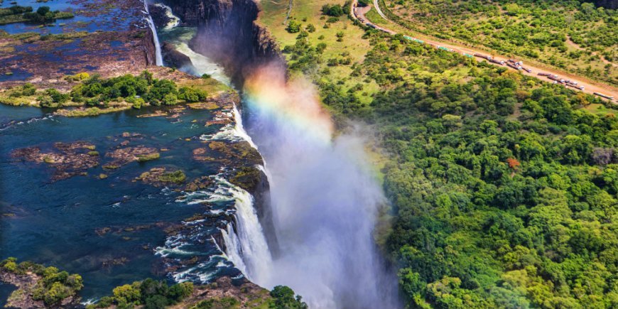 Regnbue over Victoria Falls