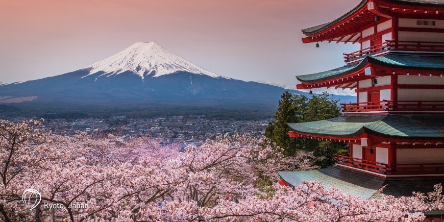 Mount Fuji udsigt i Japan